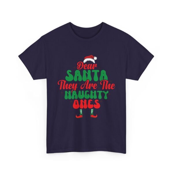 Unisex t-shirt from Twisted Angell with the sarcastic phrase “Dear Santa, They Are The Naughty Ones” printed on the front.