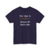 Unisex t-shirt from Twisted Angell with the sarcastic phrase “Most Likely To Return All Their Gifts” printed on the front.