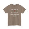 Unisex t-shirt from Twisted Angell with the sarcastic phrase “Most Likely To Have Glitter In Their Hair Until March” printed on the front.
