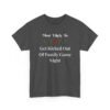 5888959783641248677_2048.jpeg Unisex t-shirt from Twisted Angell with the sarcastic phrase “Most Likely To Get Kicked Out Of Family Game Night” printed on the front.