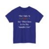 Unisex t-shirt from Twisted Angell with the sarcastic phrase “Most Likely to Say 'This Class Is On The Naughty List” printed on the front.