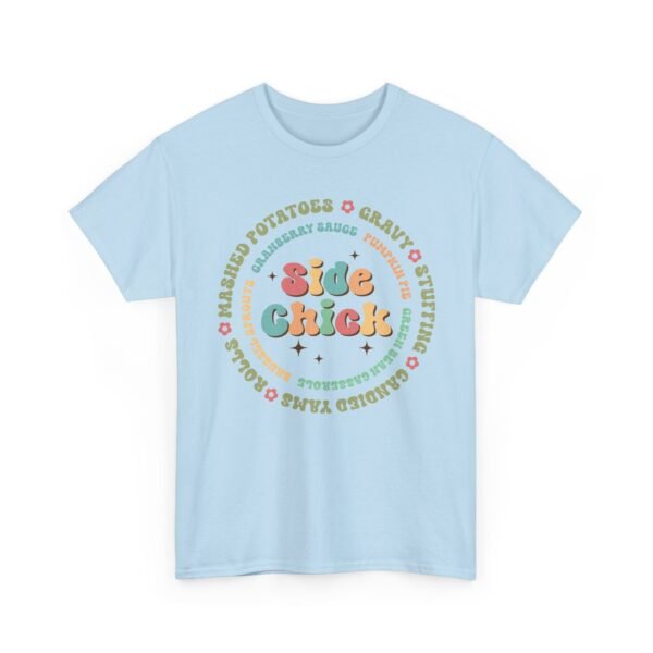 Unisex t-shirt from Twisted Angell with the sarcastic phrase “Side Chick” printed on the front.