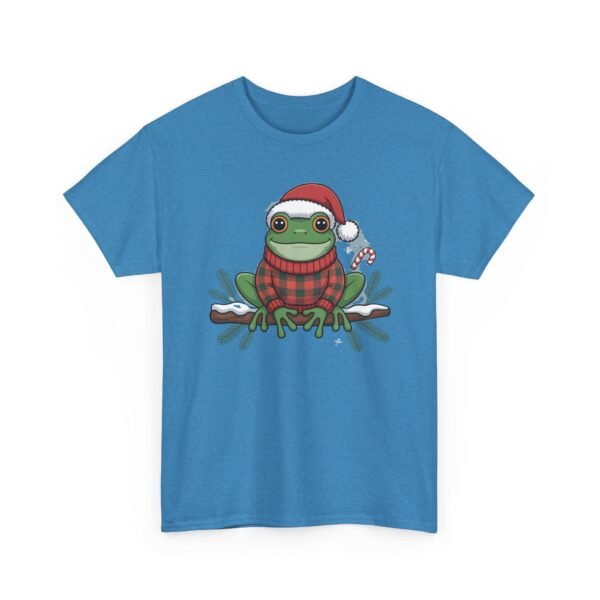 Unisex t-shirt from Twisted Angell with the sarcastic phrase “Festive Frog” printed on the front.
