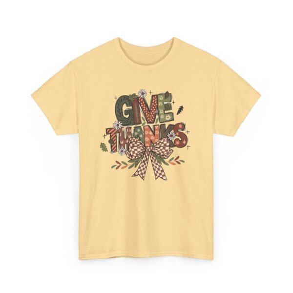 Unisex t-shirt from Twisted Angell with the sarcastic phrase “Give Thanks” printed on the front.