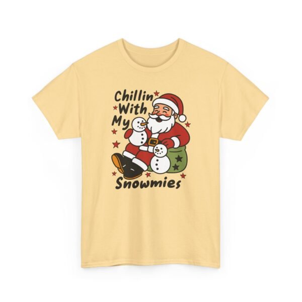 6108825374355727515_2048.jpeg Unisex t-shirt from Twisted Angell with the sarcastic phrase “Chillin' with My Snowmies” printed on the front.
