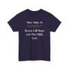 Unisex t-shirt from Twisted Angell with the sarcastic phrase “Most Likely To Reuse Gift Bags For The Fifth Year” printed on the front.