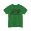 Unisex t-shirt from Twisted Angell with the sarcastic phrase “Generation X Advisory – Approach At Own Risk” printed on the front.
