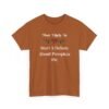 Unisex t-shirt from Twisted Angell with the sarcastic phrase “Most Likely To Start A Debate About Pumpkin Pie” printed on the front.