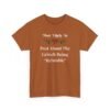 Unisex t-shirt from Twisted Angell with the sarcastic phrase “Most Likely To Post About The Grinch Being "Relatable” printed on the front.