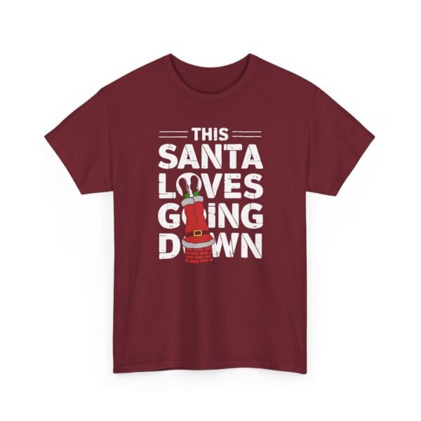 6409152423692614909_2048.jpeg Unisex t-shirt from Twisted Angell with the sarcastic phrase “This Santa Loves Going Down” printed on the front.