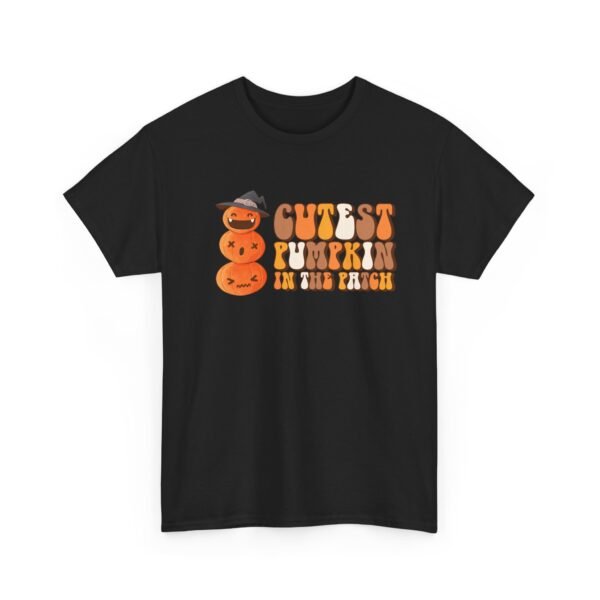 Unisex t-shirt from Twisted Angell with the sarcastic phrase “Cutest Pumpkin in the Patch” printed on the front.