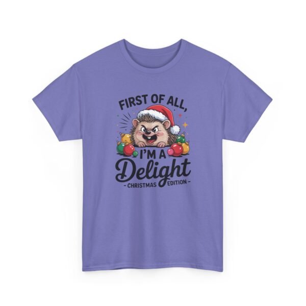 6465599196850975432_2048.jpeg Unisex t-shirt from Twisted Angell with the sarcastic phrase “First Of All, I'm A Delight” printed on the front.