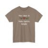 Unisex t-shirt from Twisted Angell with the sarcastic phrase “Most Likely To Make Spirits Bright” printed on the front.