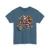Unisex t-shirt from Twisted Angell with the sarcastic phrase “Santa on a Motorcycle” printed on the front.
