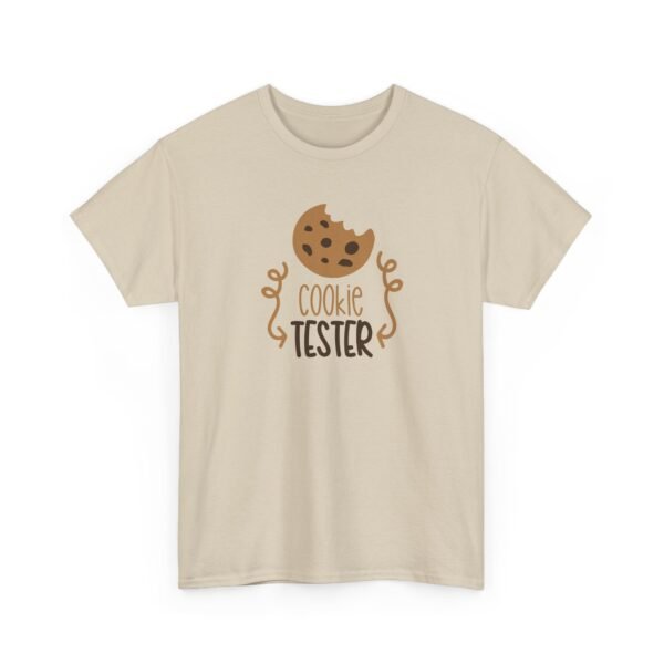 6696219168711293222_2048-1.jpeg Unisex t-shirt from Twisted Angell with the sarcastic phrase “Cookie Tester” printed on the front.