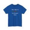 6746731579589430666_2048.jpeg Unisex t-shirt from Twisted Angell with the sarcastic phrase “Most Likely To Eat Dessert First” printed on the front.