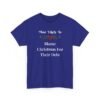 Unisex t-shirt from Twisted Angell with the sarcastic phrase “Most Likely To Blame Christmas For Their Debt” printed on the front.
