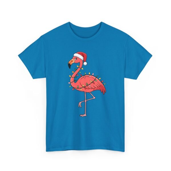 Unisex t-shirt from Twisted Angell with the sarcastic phrase “Festive Flamingo” printed on the front.