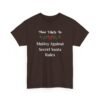 Unisex t-shirt from Twisted Angell with the sarcastic phrase “Most Likely to Mutiny Against Secret Santa Rules” printed on the front.