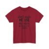 Unisex t-shirt from Twisted Angell with the sarcastic phrase “Don't Make Me Use My Office Manager Voice” printed on the front.