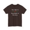 Unisex t-shirt from Twisted Angell with the sarcastic phrase “Most Likely To Wear Black To The Party” printed on the front.