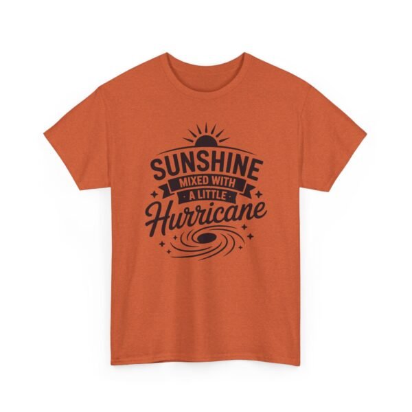 7086432317169003224_2048-1.jpeg Unisex t-shirt from Twisted Angell with the sarcastic phrase “Sunshine Mixed with a Little Hurricane” printed on the front.
