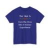 7199438290846355357_2048.jpeg Unisex t-shirt from Twisted Angell with the sarcastic phrase “Most Likely To Turn The Oven Into A Science Experiment” printed on the front.