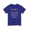 Unisex t-shirt from Twisted Angell with the sarcastic phrase “Most Likely To Re-Wrap Gifts Because "It Didn't Look Right” printed on the front.