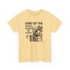 Unisex t-shirt from Twisted Angell with the sarcastic phrase “King Of The Trash, Ruler Of Nothing” printed on the front.