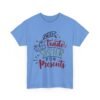 Unisex t-shirt from Twisted Angell with the sarcastic phrase “Will Trade Sister for Presents” printed on the front.