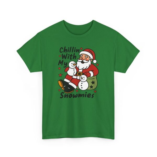 7307284697942386140_2048.jpeg Unisex t-shirt from Twisted Angell with the sarcastic phrase “Chillin' with My Snowmies” printed on the front.