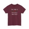 Unisex t-shirt from Twisted Angell with the sarcastic phrase “Most Likely To Fall Asleep Mid-Movie” printed on the front.