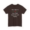 Unisex t-shirt from Twisted Angell with the sarcastic phrase “Most Likely To Lose Their Santa Hat And Dignity” printed on the front.