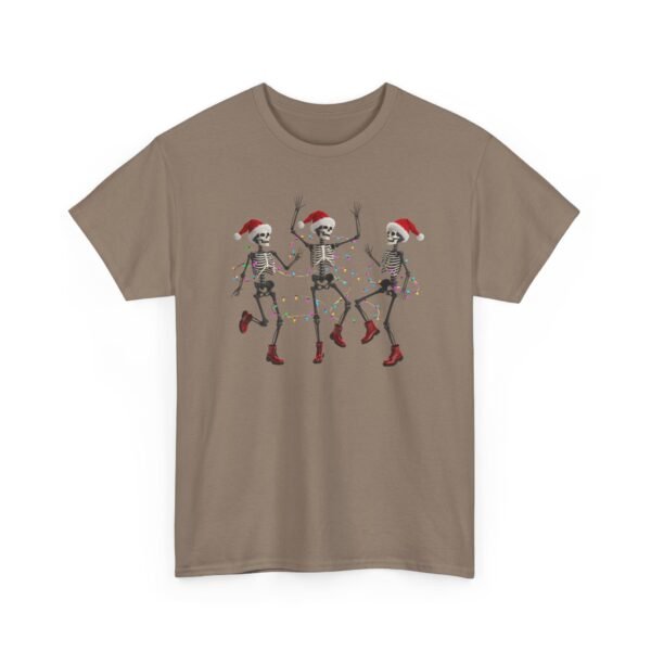 Unisex t-shirt from Twisted Angell with the sarcastic phrase “Festive Skeleton Dance” printed on the front.