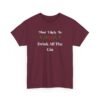 Unisex t-shirt from Twisted Angell with the sarcastic phrase “Most Likely To Drink All The Gin” printed on the front.