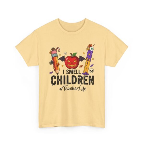 7756279767235942854_2048.jpeg Unisex t-shirt from Twisted Angell with the sarcastic phrase “I Smell Children #teacherlife” printed on the front.