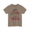 Unisex t-shirt from Twisted Angell with the sarcastic phrase “Will Trade Cousin for Presents” printed on the front.