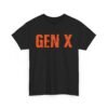 Unisex t-shirt from Twisted Angell with the sarcastic phrase “Gen X in Orange” printed on the front.