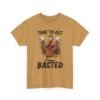 Unisex t-shirt from Twisted Angell with the sarcastic phrase “Time To Get Basted” printed on the front.