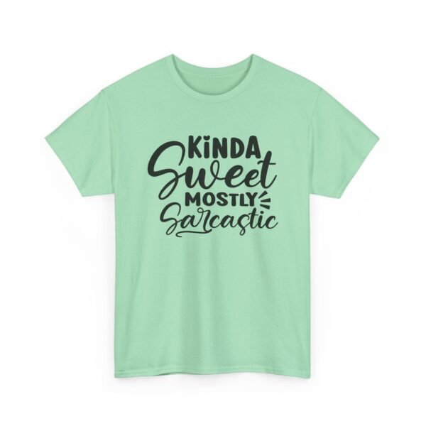 7907328671049856633_2048-1.jpeg Unisex t-shirt from Twisted Angell with the sarcastic phrase “Kinda Sweet Mostly Sarcastic” printed on the front.