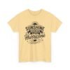 7913590959060288659_2048-2.jpeg Unisex t-shirt from Twisted Angell with the sarcastic phrase “Sunshine Mixed with a Little Hurricane” printed on the front.