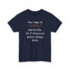 Unisex t-shirt from Twisted Angell with the sarcastic phrase “Most Likely To Ask For The Wi-Fi Password Before Saying Hello” printed on the front.