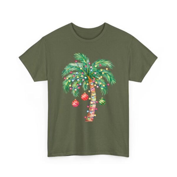 Unisex t-shirt from Twisted Angell with the sarcastic phrase “Tropical Christmas” printed on the front.