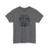 Unisex t-shirt from Twisted Angell with the sarcastic phrase “I'm Just WTF-ing My Way Through Life” printed on the front.