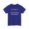 Unisex t-shirt from Twisted Angell with the sarcastic phrase “Most Likely To Trade Husband For Presents” printed on the front.