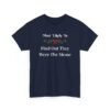 Unisex t-shirt from Twisted Angell with the sarcastic phrase “Most Likely To Find Out They Were The Meme” printed on the front.