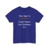 Unisex t-shirt from Twisted Angell with the sarcastic phrase “Most Likely To Grade Papers On Christmas Eve” printed on the front.