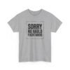 Unisex t-shirt from Twisted Angell with the sarcastic phrase “Sorry No Hablo Fucktardo” printed on the front.