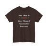 Unisex t-shirt from Twisted Angell with the sarcastic phrase “Most Likely To Have Themed Pajamas For Everyone” printed on the front.