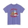 Unisex t-shirt from Twisted Angell with the sarcastic phrase “I Put Out for Santa” printed on the front.